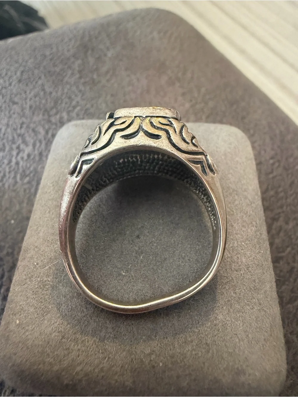 Eagle ring Black Hills Gold band size 13.5 sterling silver men